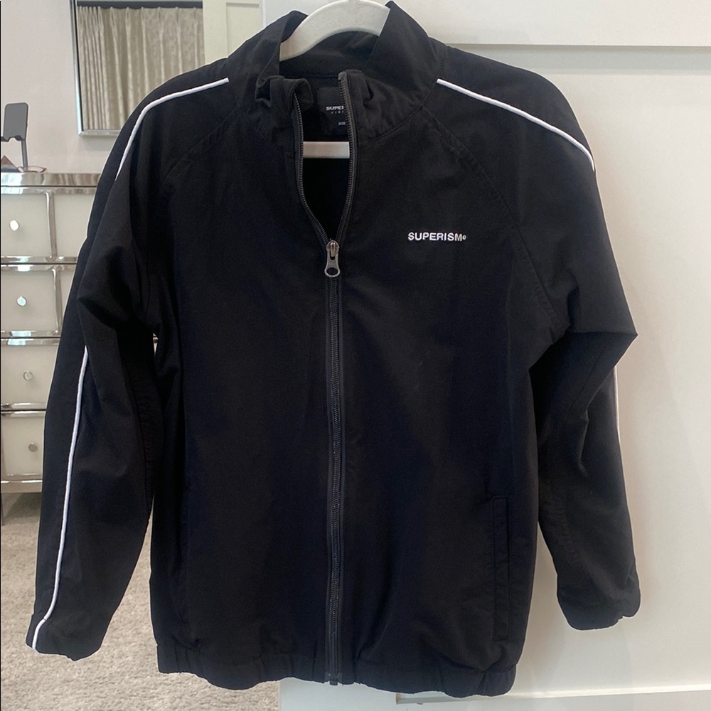 Kids Black Raincoat